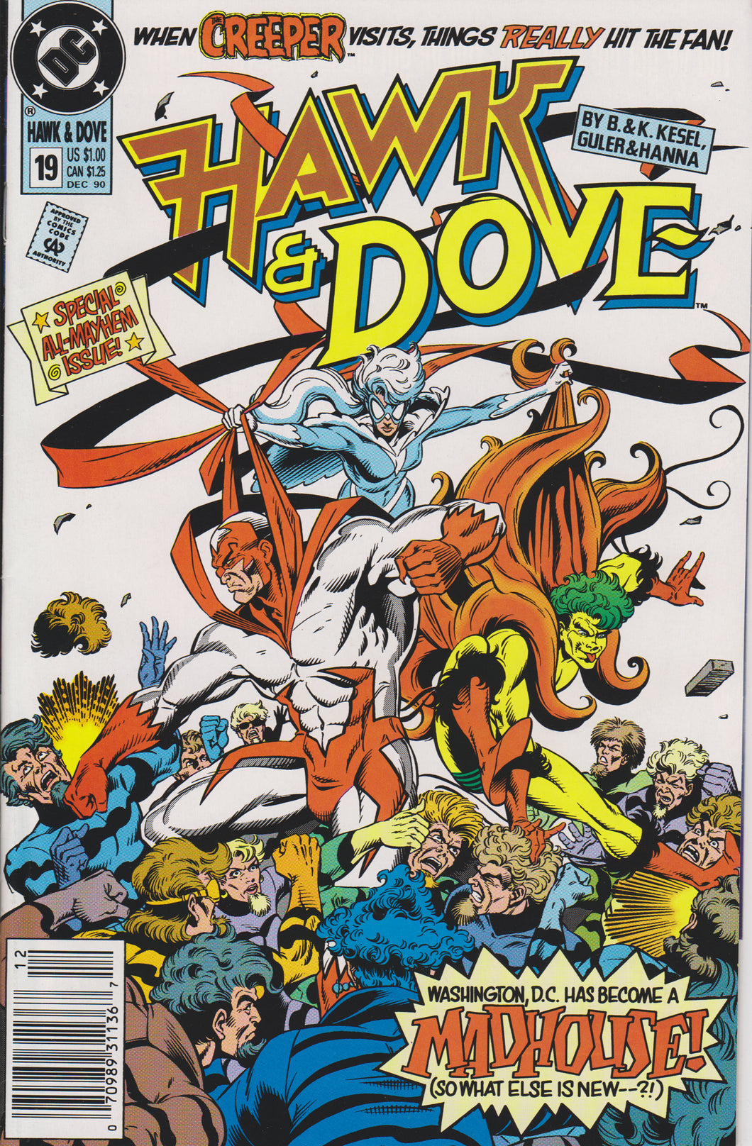 HAWK & DOVE #19 COMIC BOOK ~ DC Comics