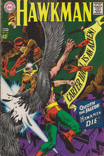 HAWKMAN #22 (SILVER AGE) COMIC BOOK ~ DC COMICS