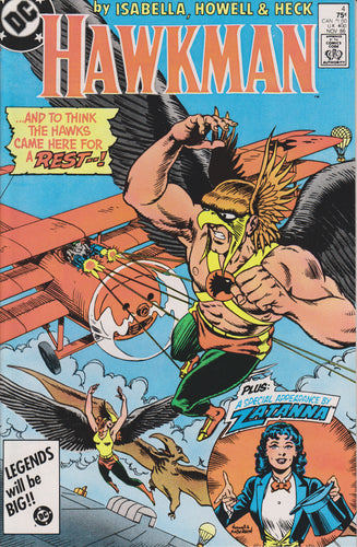 HAWKMAN #4 (1986) COMIC BOOK ~ DC COMICS