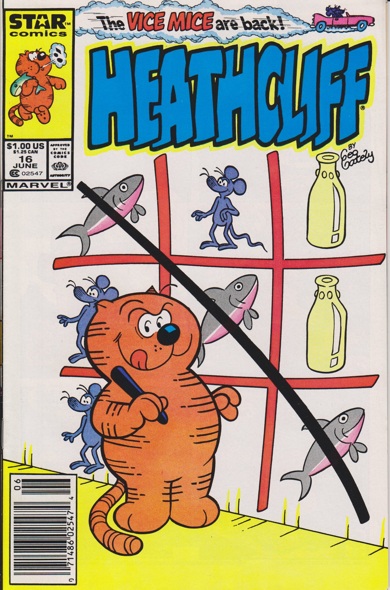 HEATHCLIFF #16 COMIC BOOK ~ Marvel / Star Comics