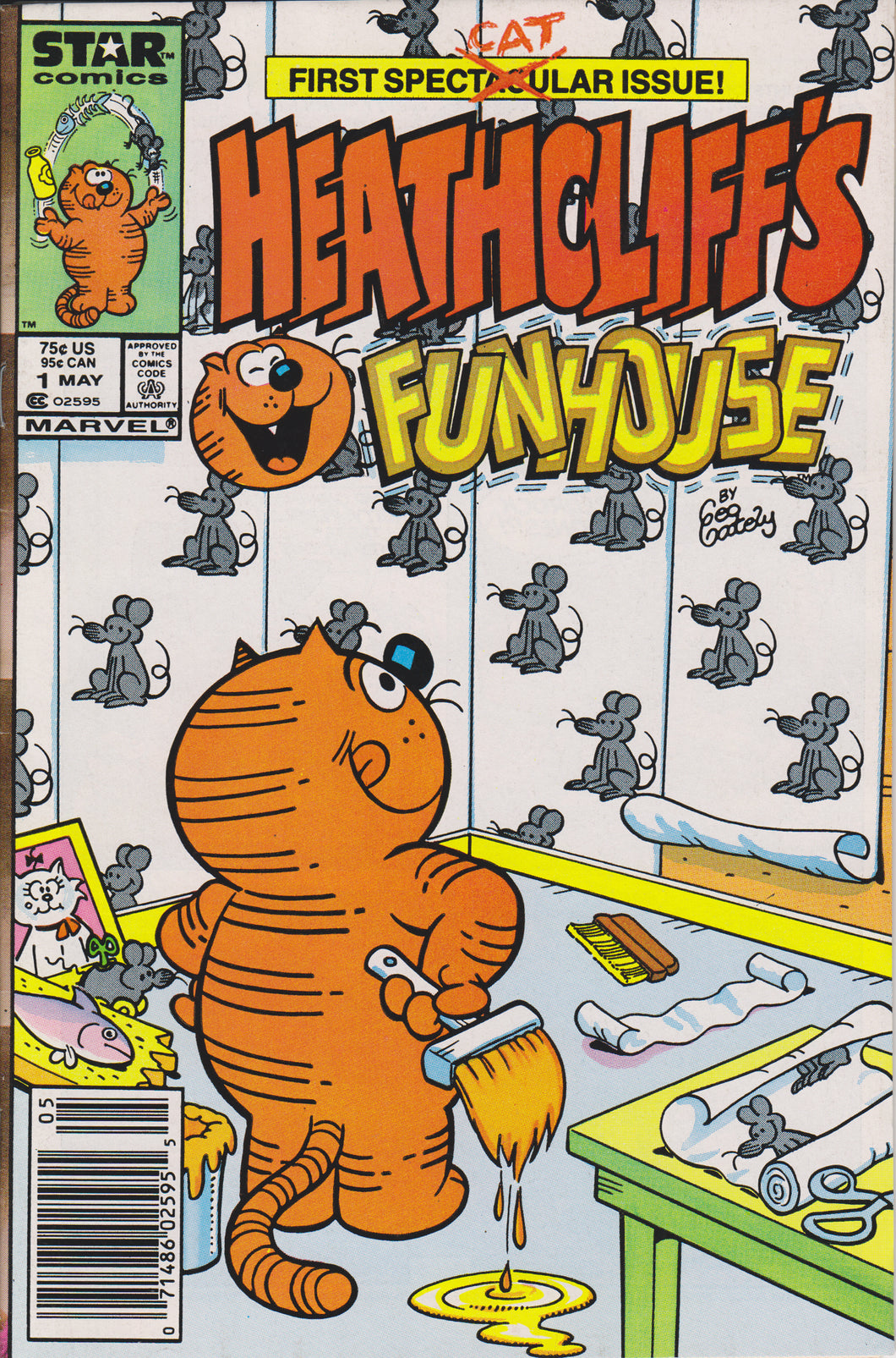 HEATHCLIFF'S FUNHOUSE #1 COMIC BOOK ~ Marvel / Star Comics
