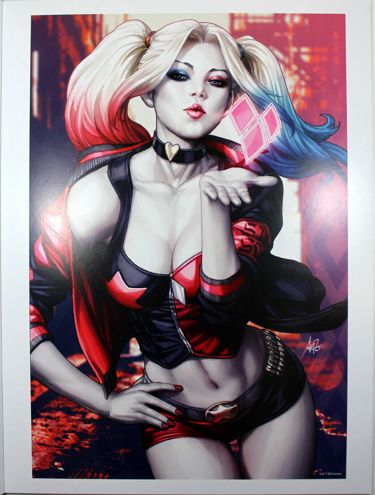 HARLEY QUINN #1 ART PRINT by Stanley "Artgerm" Lau ~ 12" x 16" ~ Great Condition