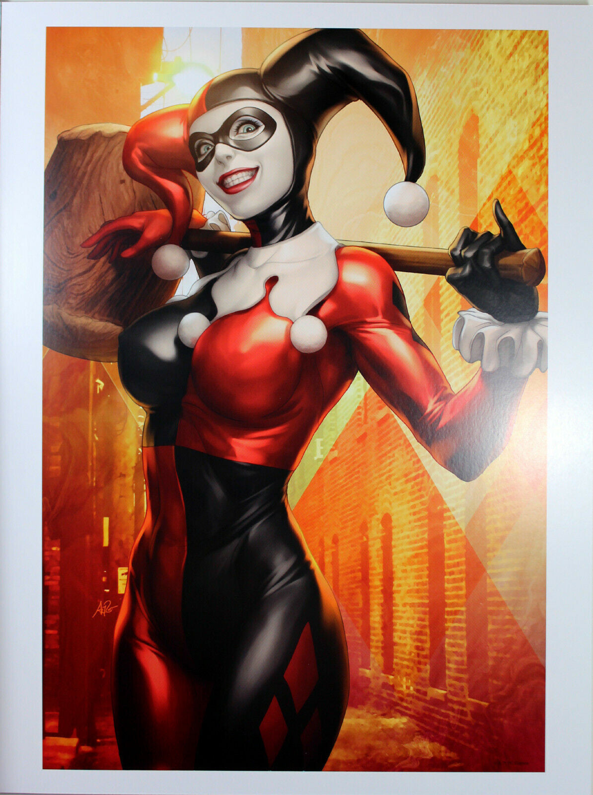 HARLEY QUINN #1 ART PRINT by Stanley "Artgerm" Lau ~ 12" x 16" ~ Great Condition