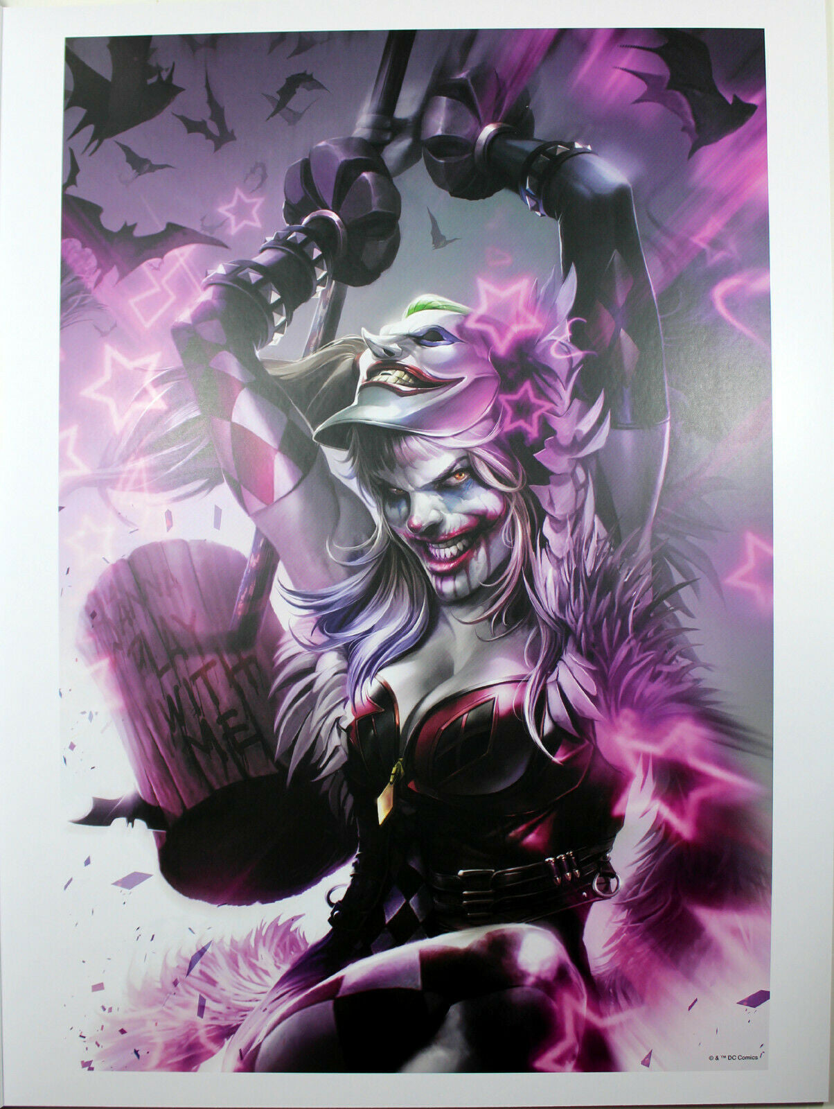 BATMAN #93 (HARLEY QUINN) ART PRINT by Francesco Mattina ~ 12" x 16"