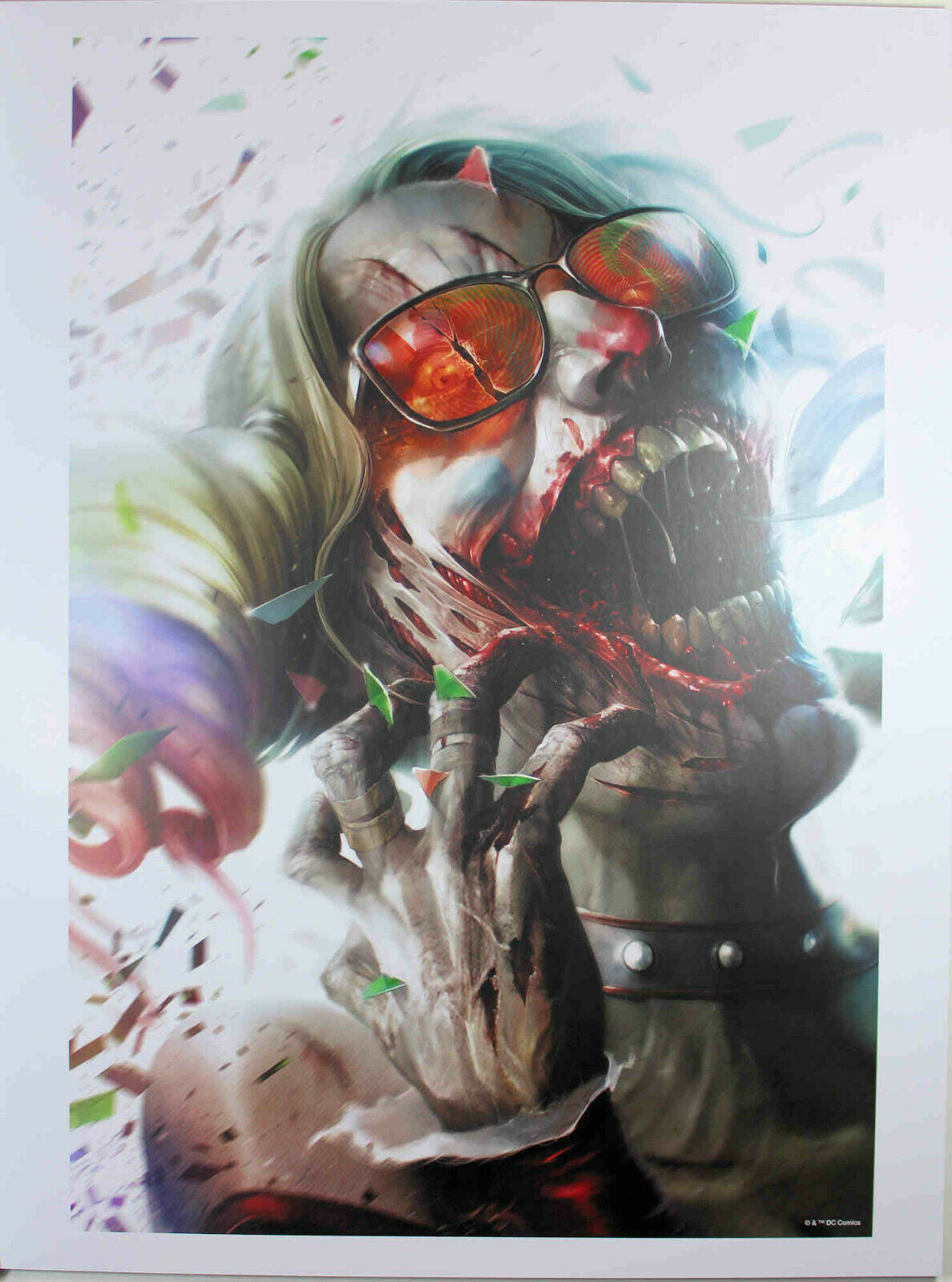 DCEASED #5 (HARLEY QUEEN) ART PRINT by Francesco Mattina ~ 12" x 16" ~ DC