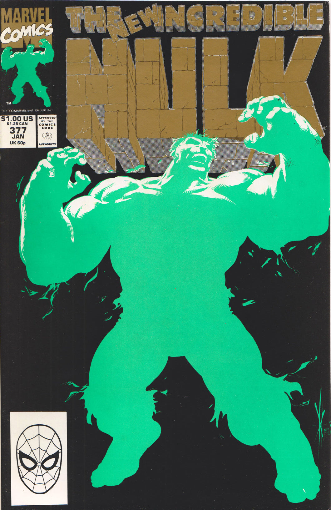 THE INCREDIBLE HULK #377 (2ND PRINT) COMIC BOOK ~ Marvel Comics