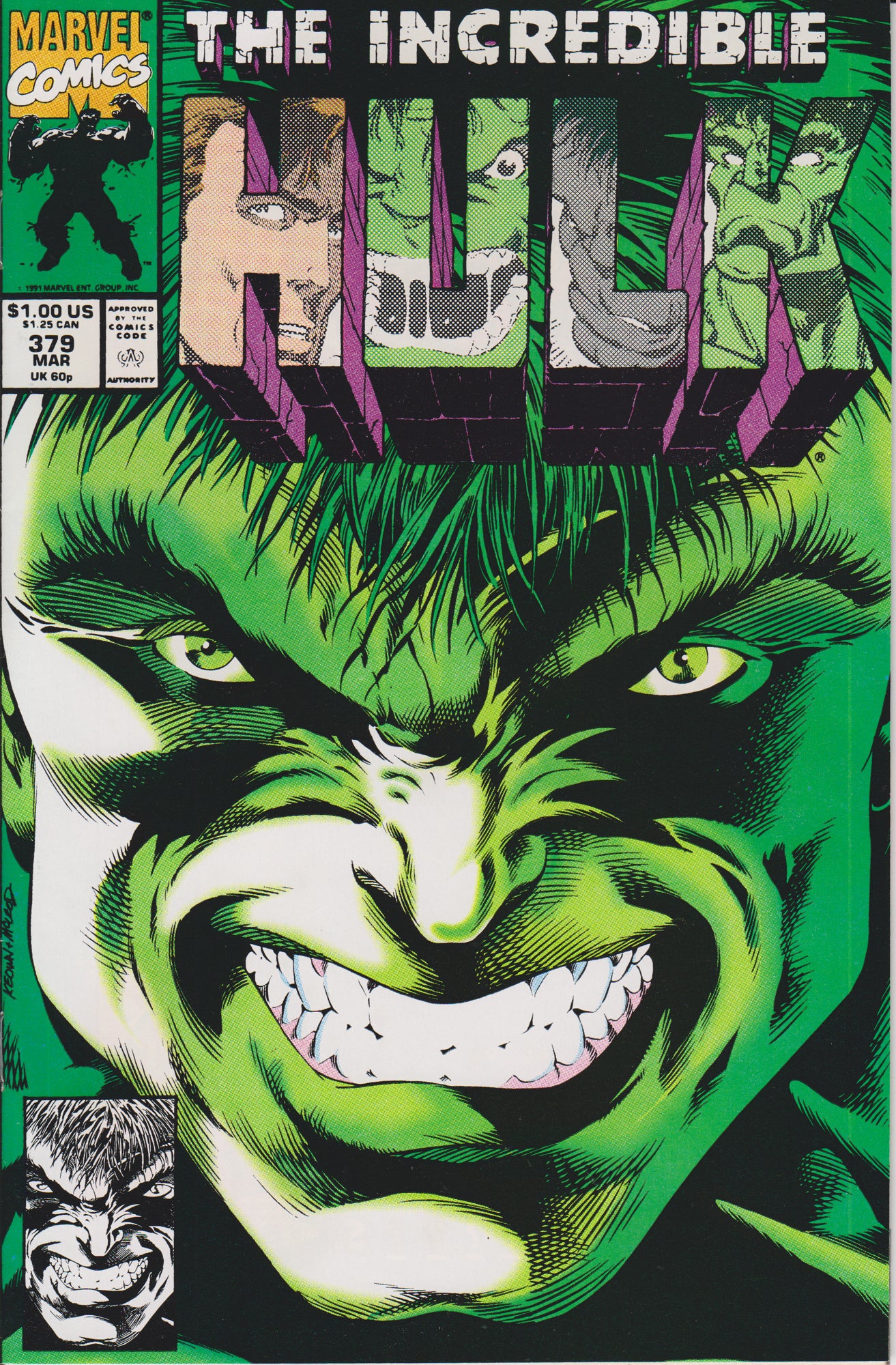 THE INCREDIBLE HULK #379 COMIC BOOK ~ Marvel Comics