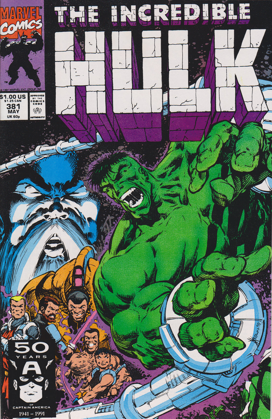 THE INCREDIBLE HULK #381 COMIC BOOK ~ Marvel Comics