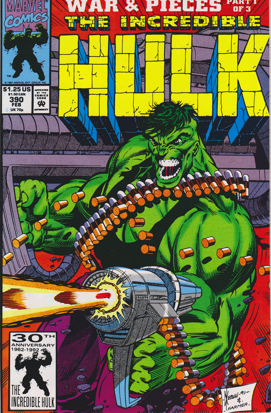THE INCREDIBLE HULK #390 COMIC BOOK ~ Marvel Comics