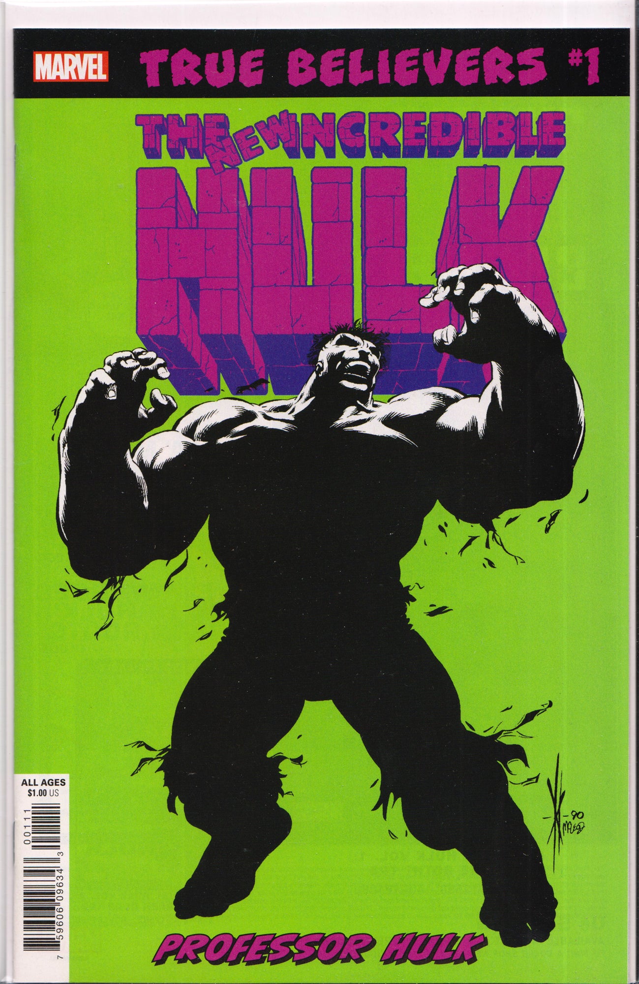 TRUE BELIEVERS#1: PROFESSOR HULK COMIC BOOK ~ Marvel Comics