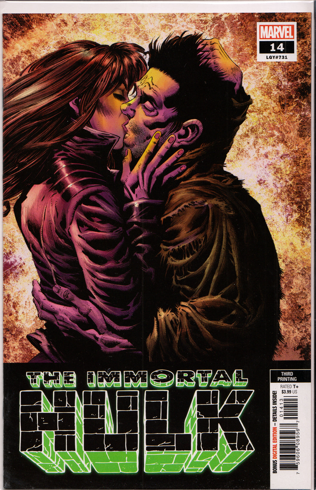THE IMMORTAL HULK #14 (3RD PRINT) COMIC BOOK ~ Marvel Comics