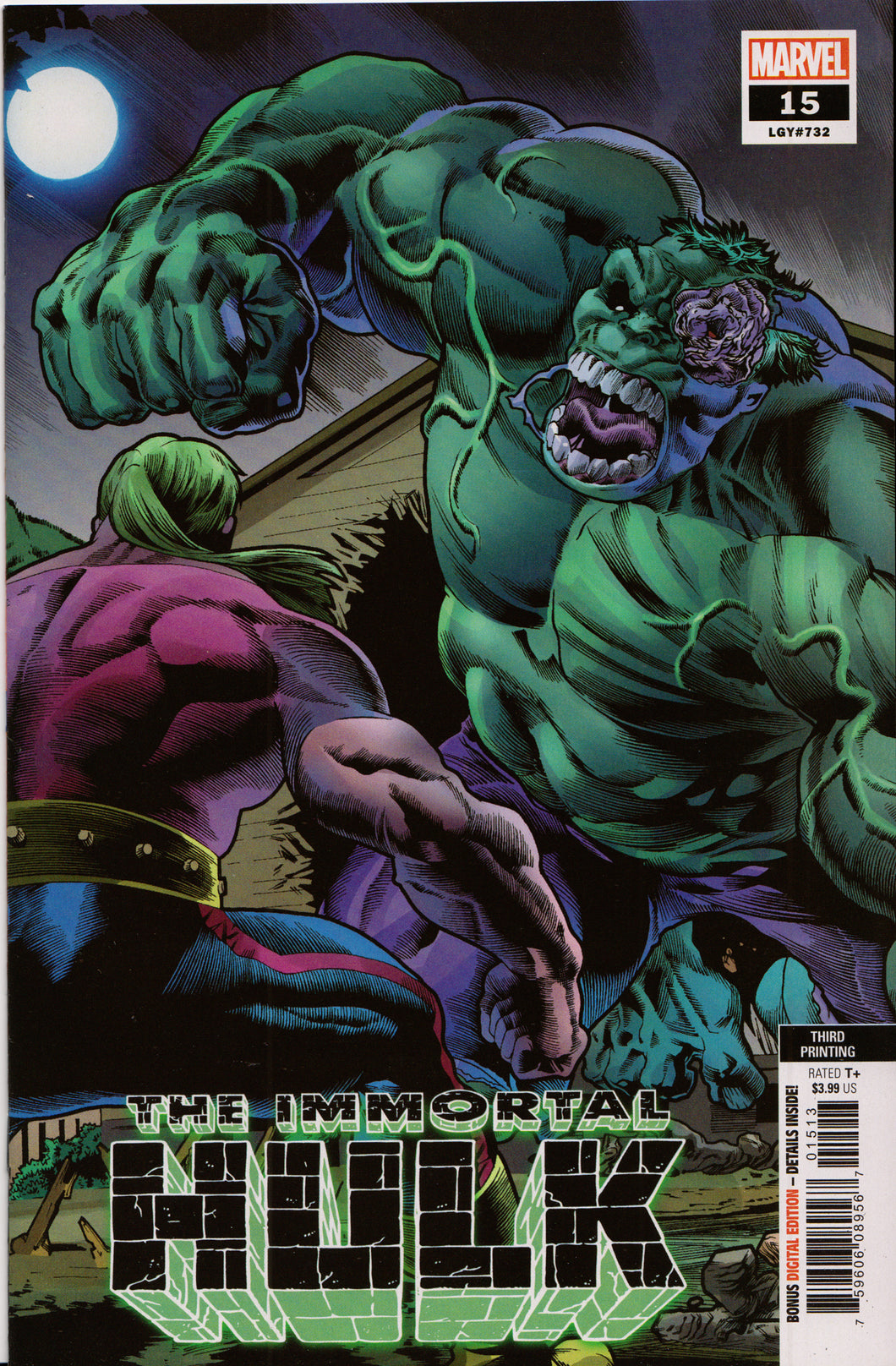 THE IMMORTAL HULK #15 (3RD PRINT) COMIC BOOK ~ Marvel Comics