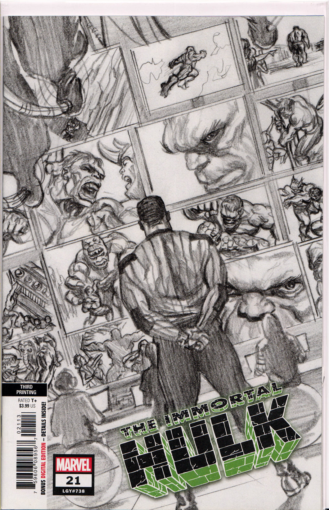THE IMMORTAL HULK #21 (2ND PRINT VARIANT) COMIC BOOK ~ Marvel Comics