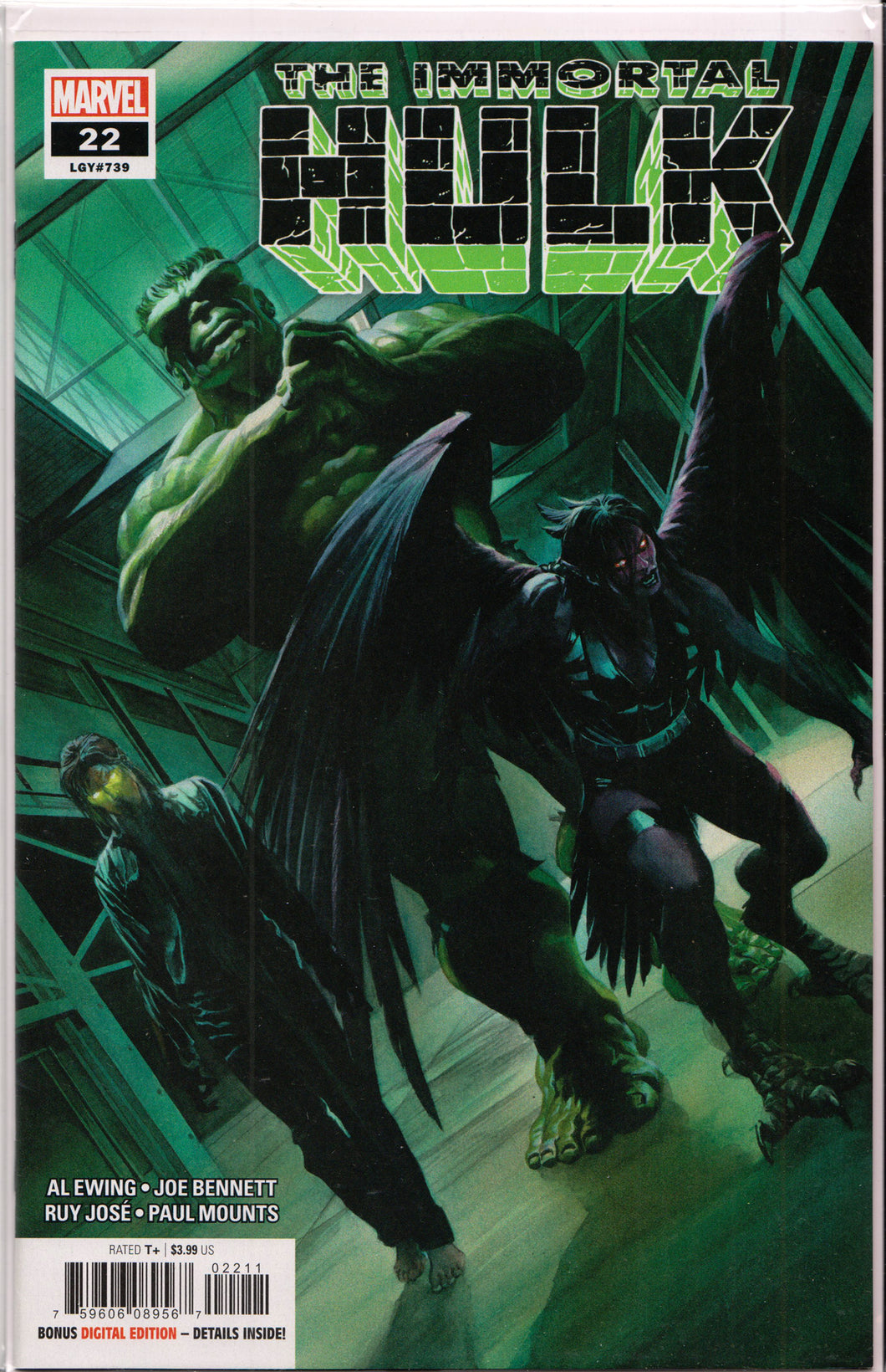 THE IMMORTAL HULK #22 (ALEX ROSS VARIANT) COMIC BOOK ~ Marvel Comics
