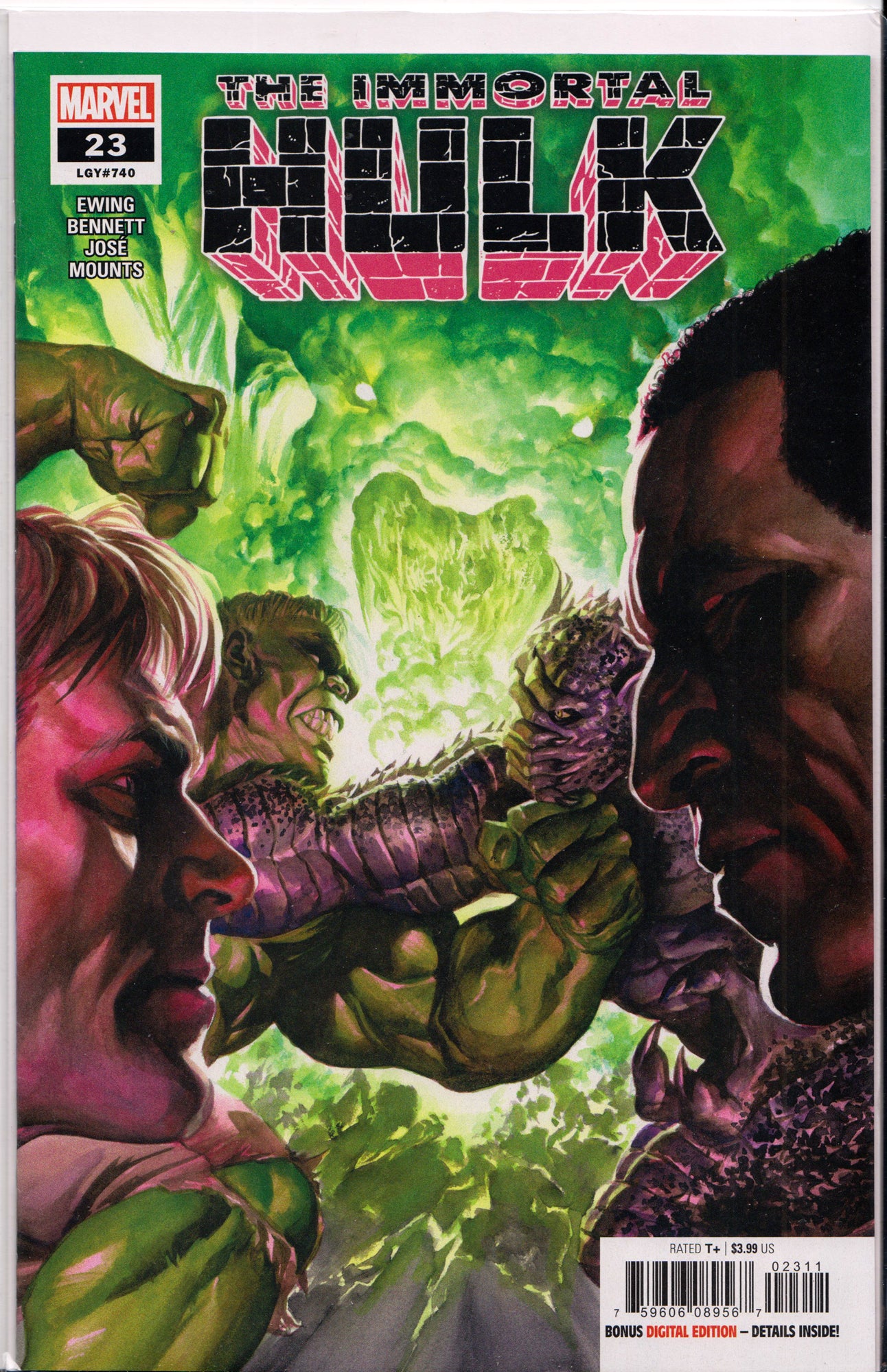 THE IMMORTAL HULK #23 (ALEX ROSS VARIANT) COMIC BOOK ~ Marvel Comics