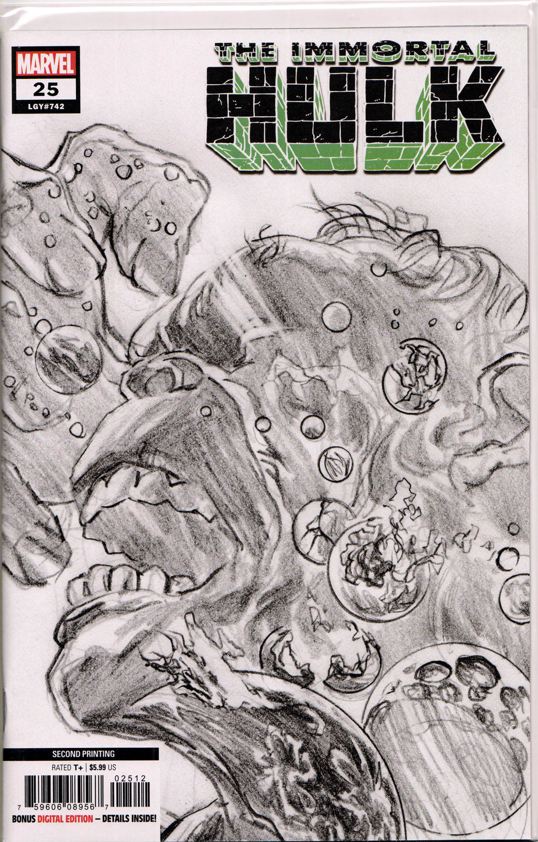 THE IMMORTAL HULK #25 (2ND PRINT) COMIC BOOK ~ Marvel Comics