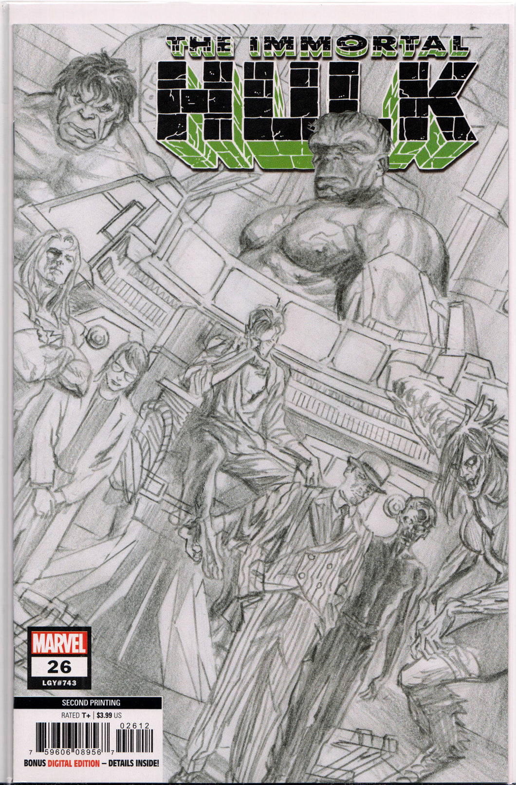 THE IMMORTAL HULK #26 (2ND PRINT) COMIC BOOK ~ Marvel Comics