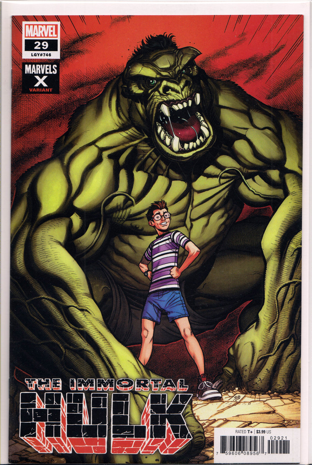 THE IMMORTAL HULK #29 (MARVELS X VARIANT) COMIC BOOK ~ Marvel Comics