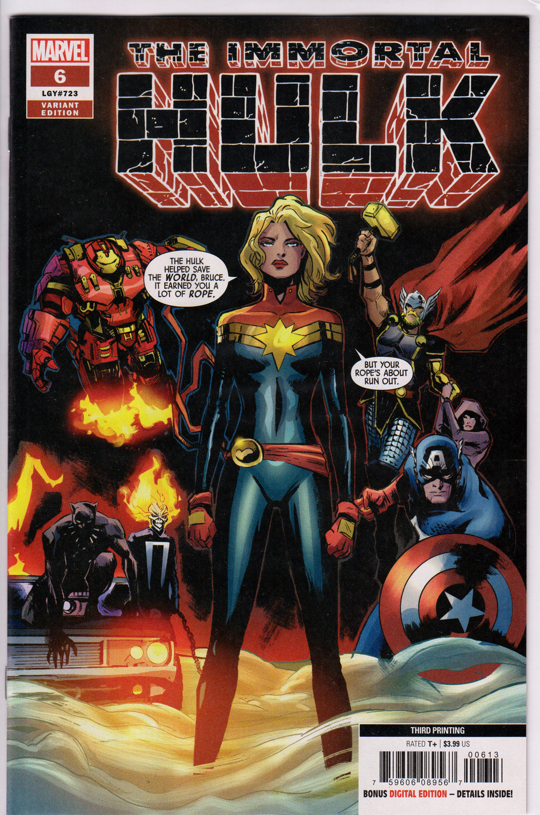 THE IMMORTAL HULK #6 (3RD PRINT) COMIC BOOK ~ Marvel Comics