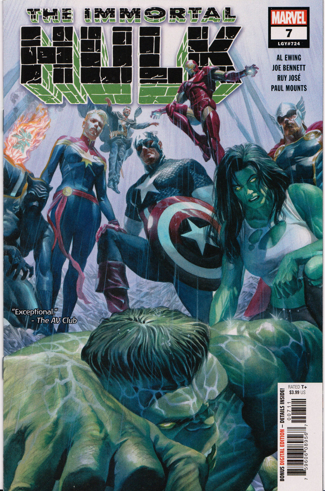 THE IMMORTAL HULK #7 COMIC BOOK ~ Marvel Comics