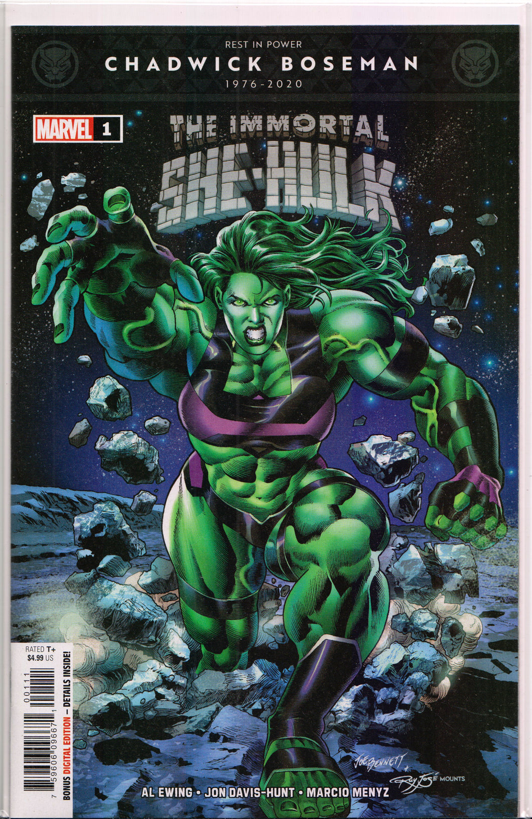 IMMORTAL SHE-HULK #1 (1ST PRINT)(BENNETT VARIANT) COMIC ~ Marvel Comics
