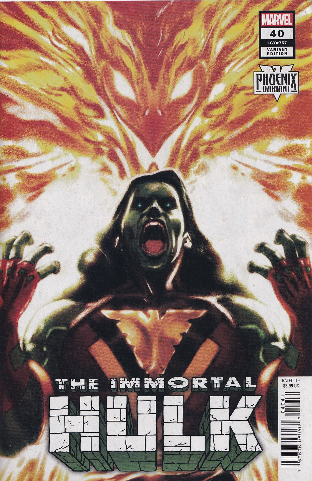 IMMORTAL HULK #40 (1ST PRINT)(PHOENIX VARIANT) COMIC BOOK ~ Marvel Comics