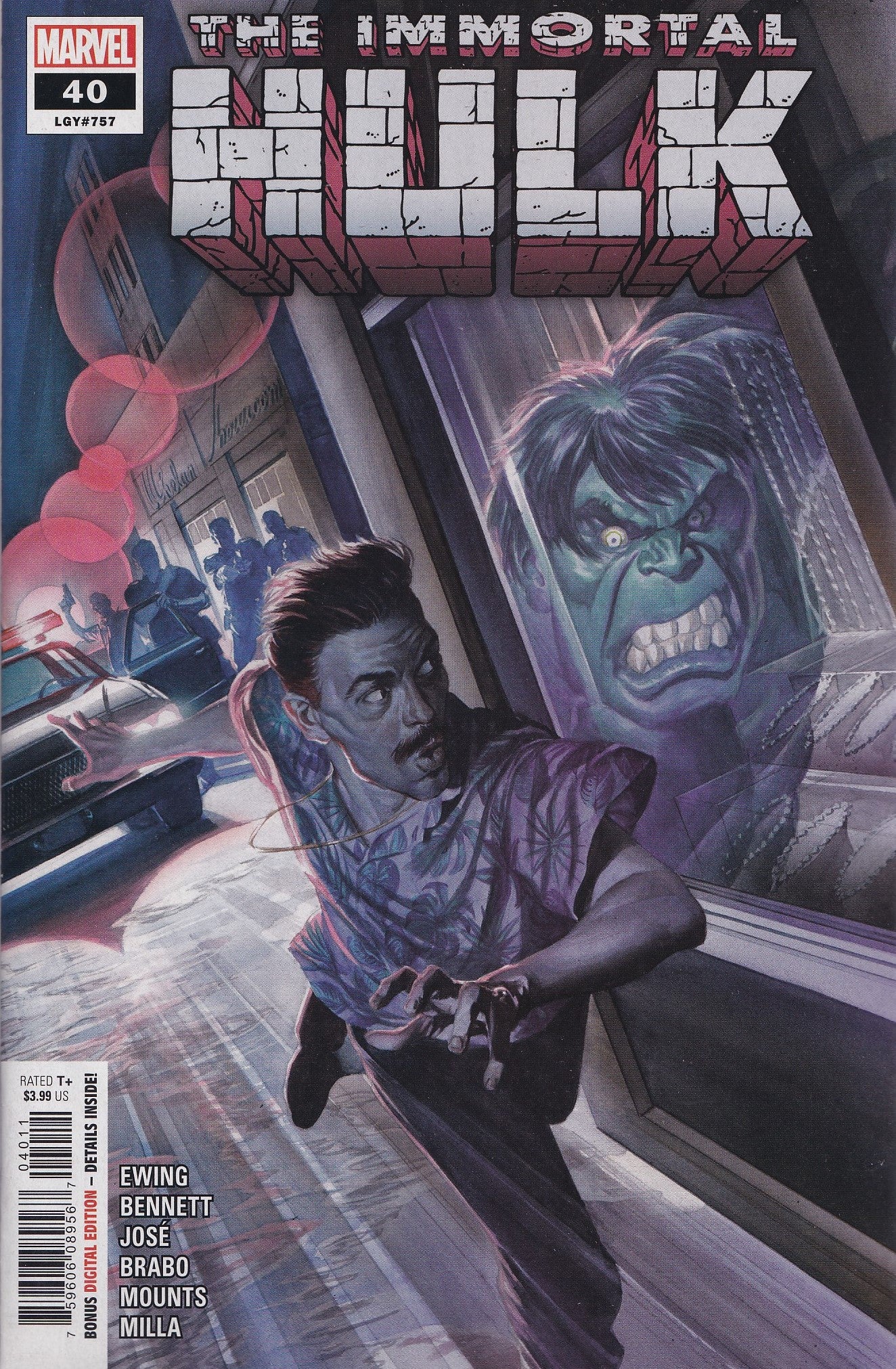 IMMORTAL HULK #40 (1ST PRINT)(ALEX ROSS VARIANT) COMIC BOOK ~ Marvel Comics