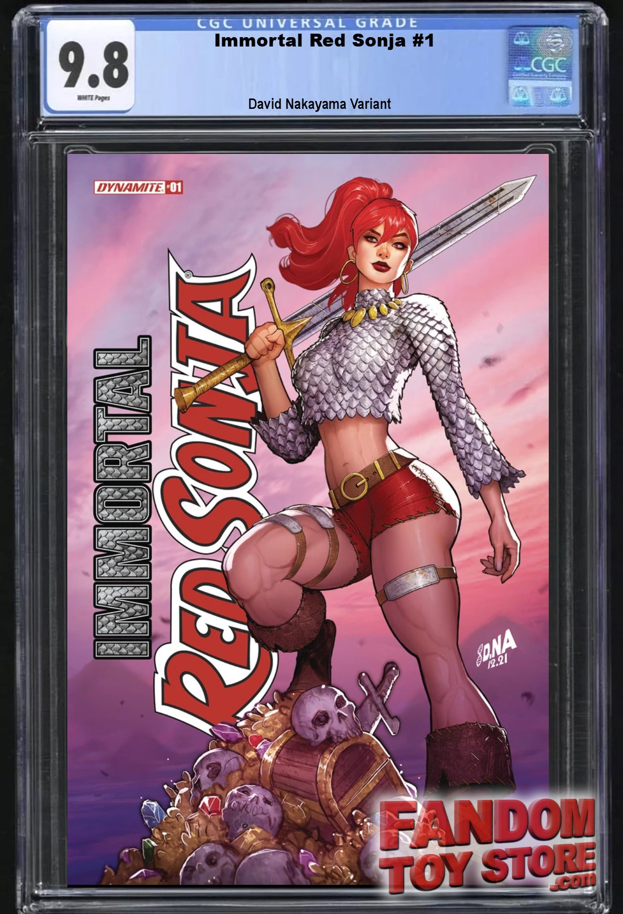 IMMORTAL RED SONJA #1 (DAVID NAKAYAMA VARIANT)(2022) ~ CGC Graded 9.8