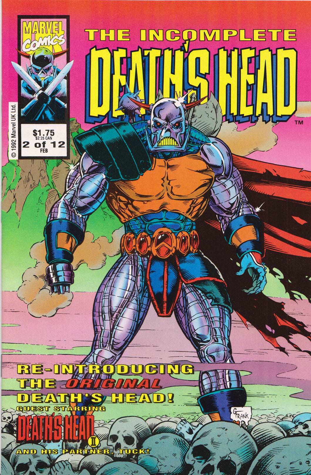 INCOMPLETE DEATH'S HEAD  #2 COMIC BOOK ~ Marvel Comics