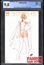Load image into Gallery viewer, INFERNO #2 (DAVID NAKAYAMA EXCLUSIVE EMMA FROST TRADE VARIANT)(2021) COMIC BOOK