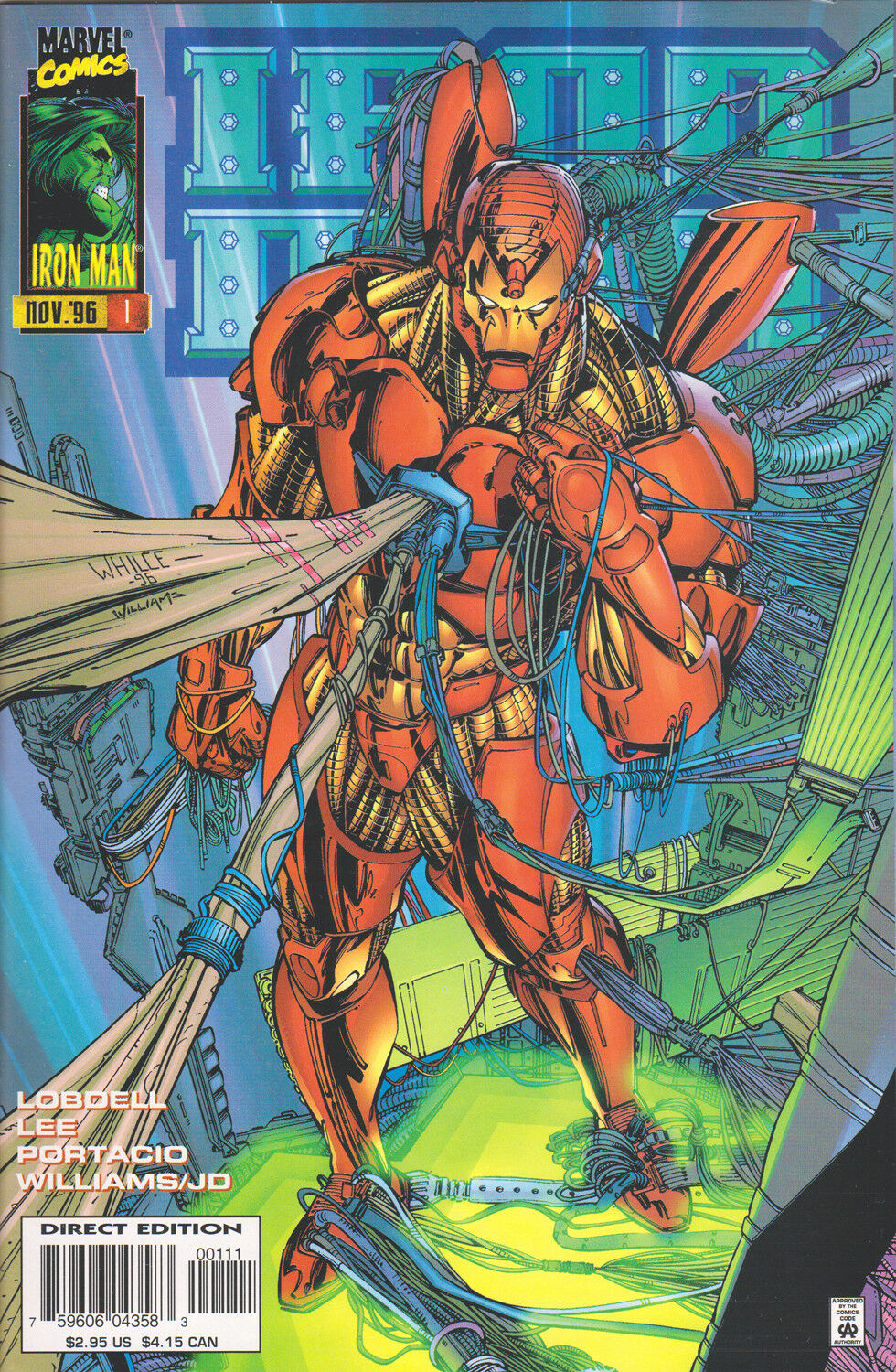 IRON MAN #1 (VOL. 2) COMIC BOOK ~ Whilce Portacio Art ~ Marvel Comics