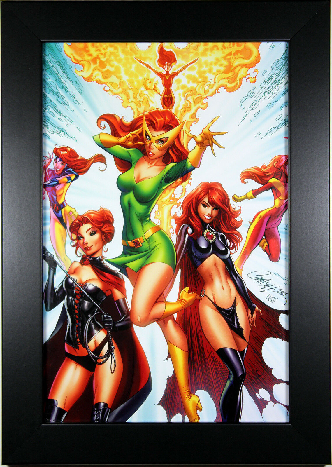 JEAN GREY, PHOENIX+++ by J. Scott Campbell ~ FRAMED ART ~ 8X12 - (Print/Poster)