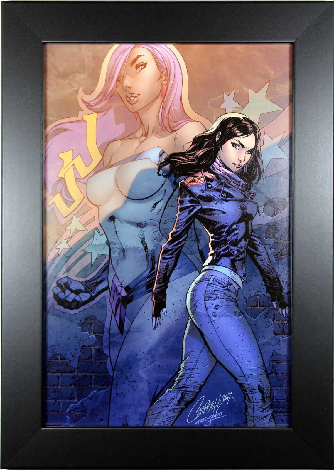 JESSICA JONES by J. Scott Campbell ~ FRAMED ART ~ (Print/Poster)