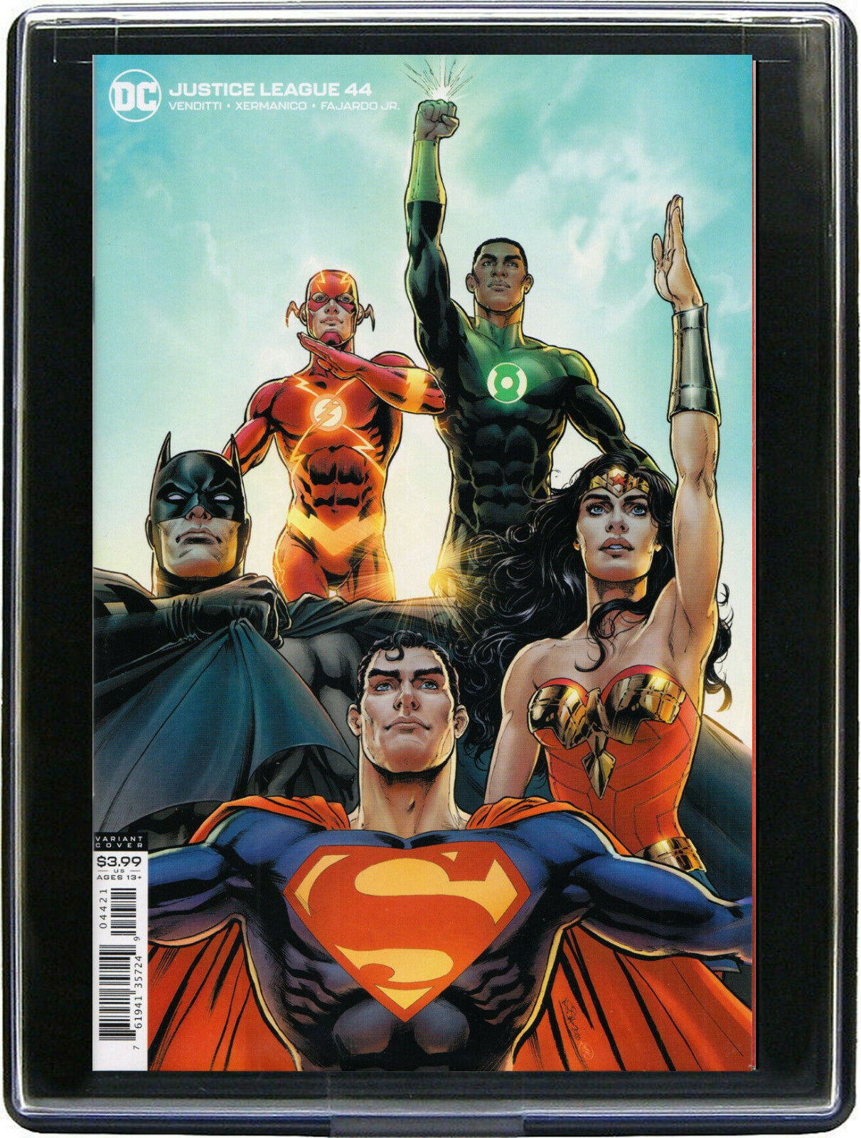 JUSTICE LEAGUE #44 (Nicola Scott) Framed Comic Book Custom Home Decor Wall Art