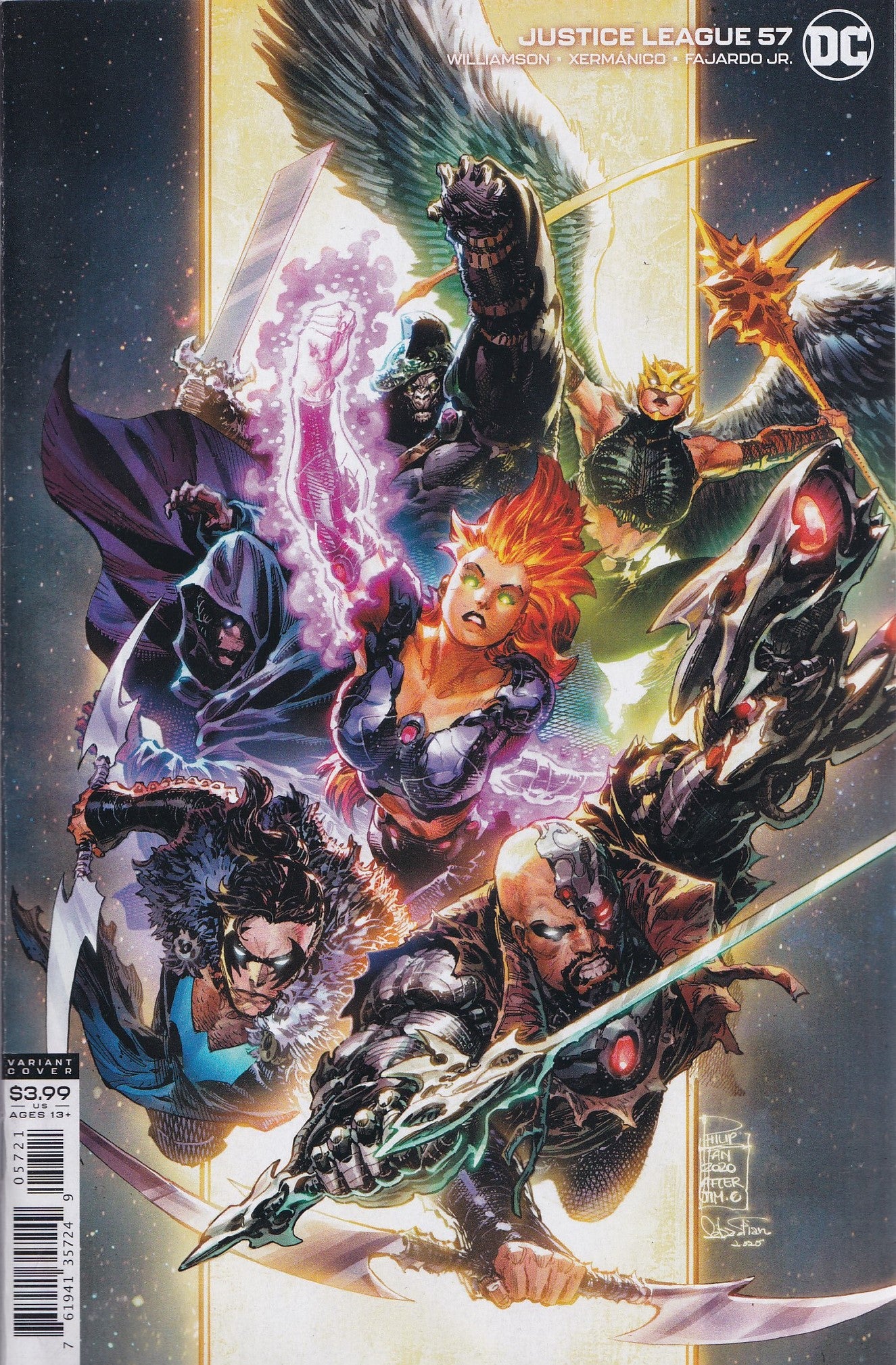 JUSTICE LEAGUE #57 (PHILIP TAN)(DARK NIGHTS: DEATH METAL TIE-IN) ~ DC Comic