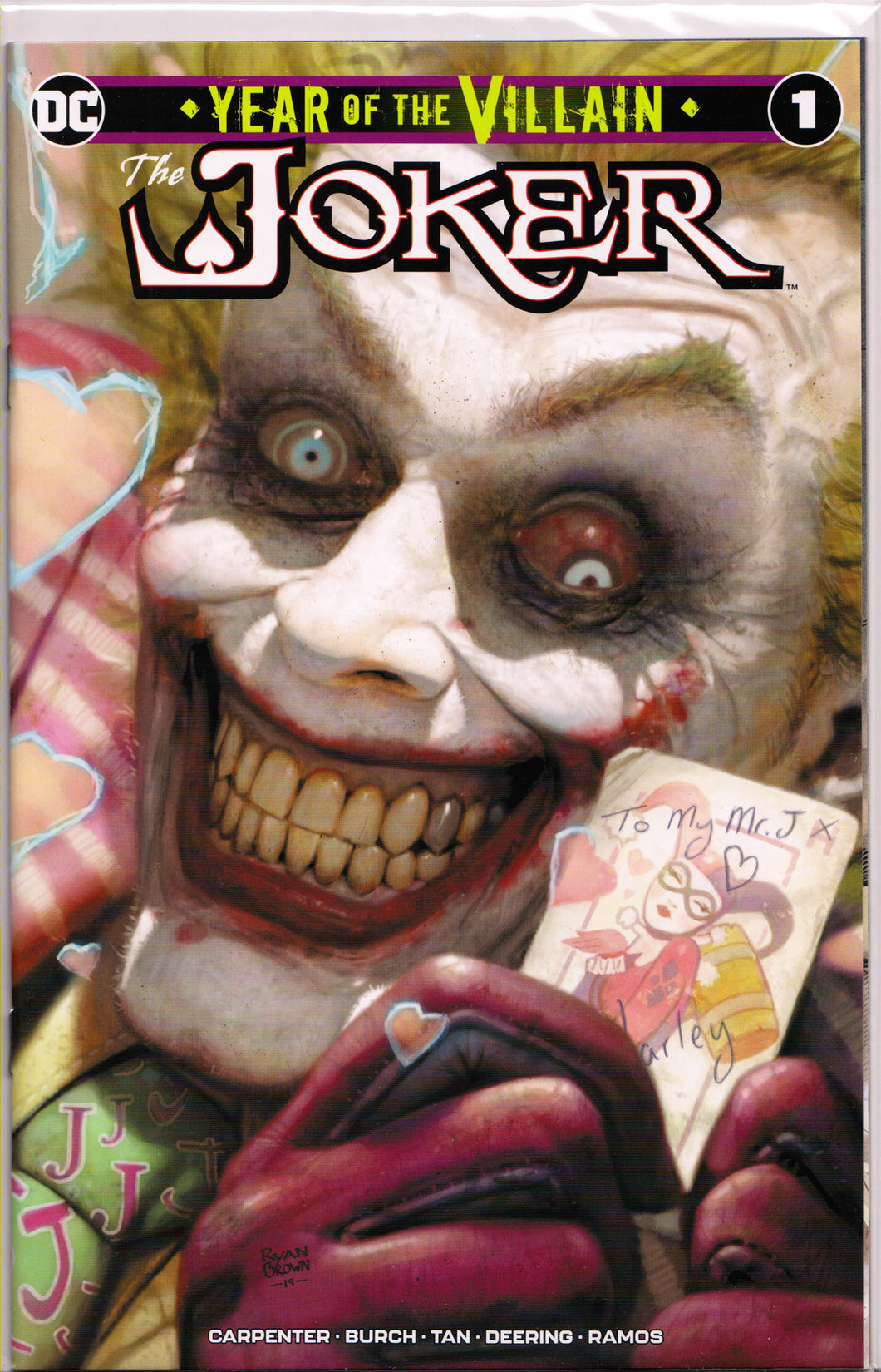THE JOKER: YEAR OF THE VILLAIN #1 (RYAN BROWN EXCLUSIVE) COMIC BOOK ~ DC Comics
