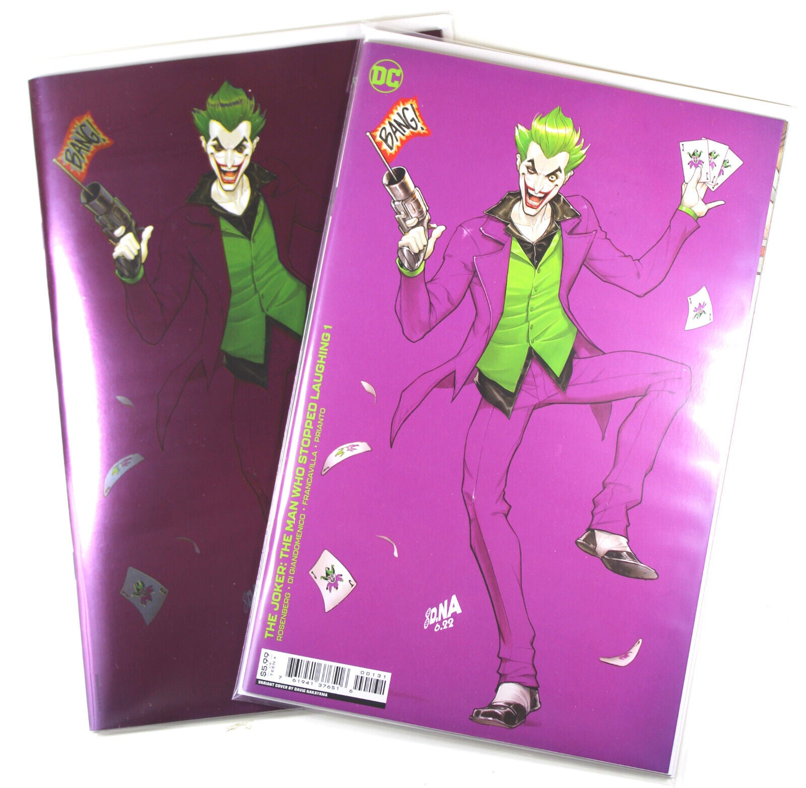 THE JOKER: THE MAN WHO STOPPED LAUGHING #1 (DAVID NAKAYAMA TRADE/FOIL VIRGIN VARIANT SET)(2022)