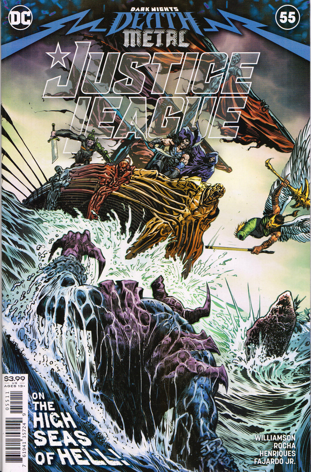 JUSTICE LEAGUE #55 (DARK NIGHTS: DEATH METAL TIE-IN) COMIC BOOK ~ DC Comics