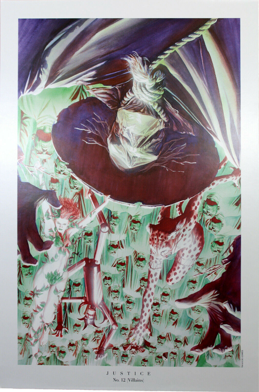 JUSTICE #12 (VILLAINS) ART PRINT by Alex Ross ~ 9" x 14" ~ DC Comics