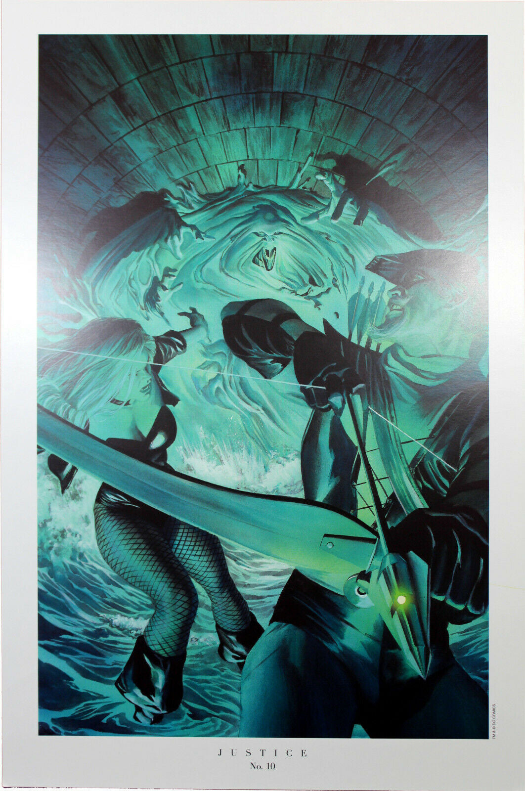 JUSTICE #10 ART PRINT by Alex Ross ~ 9" x 14" ~ DC Comics