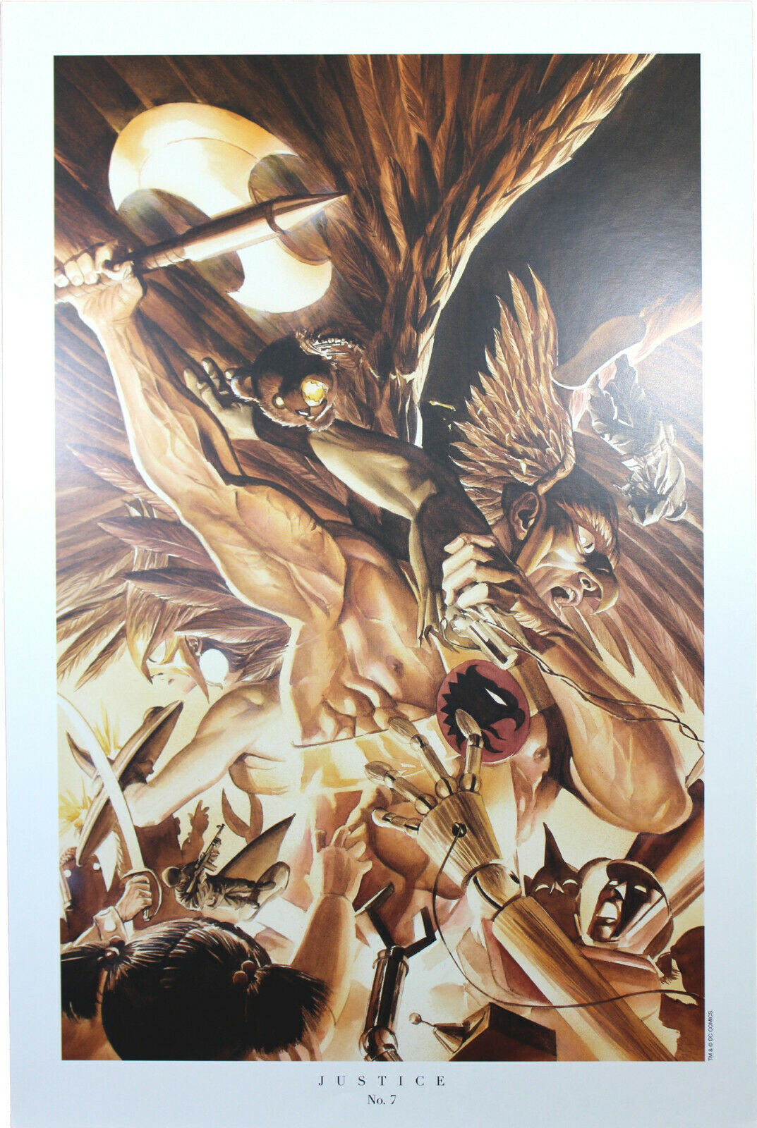 JUSTICE #7 ART PRINT by Alex Ross ~ 9" x 14" ~ DC Comics