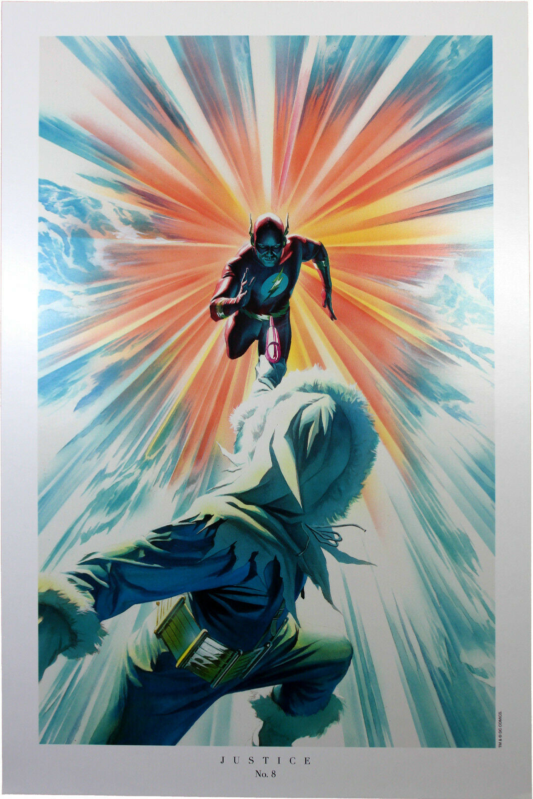 JUSTICE #8 ART PRINT by Alex Ross ~ 9" x 14" ~ DC Comics