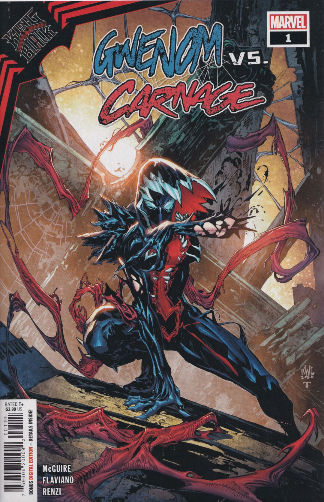 KING IN BLACK: GWENOM vs. CARNAGE #1 (MAIN COVER VARIANT) COMIC BOOK ~ Marvel