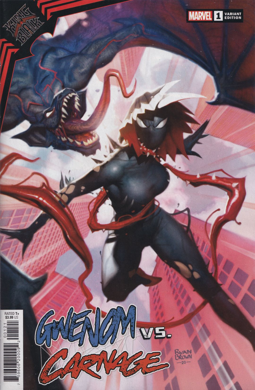 KING IN BLACK: GWENOM vs. CARNAGE #1 (RYAN BROWN VARIANT) COMIC BOOK ~ Marvel