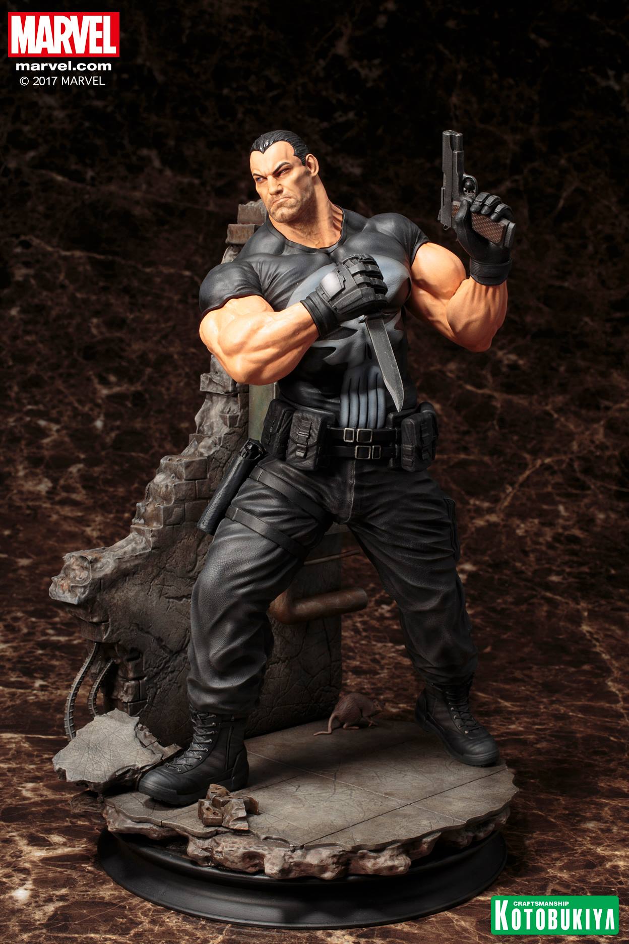 Marvel Universe ~ THE PUNISHER FINE ART STATUE (COMIC VERSION) ~ Koto Kotobukiya