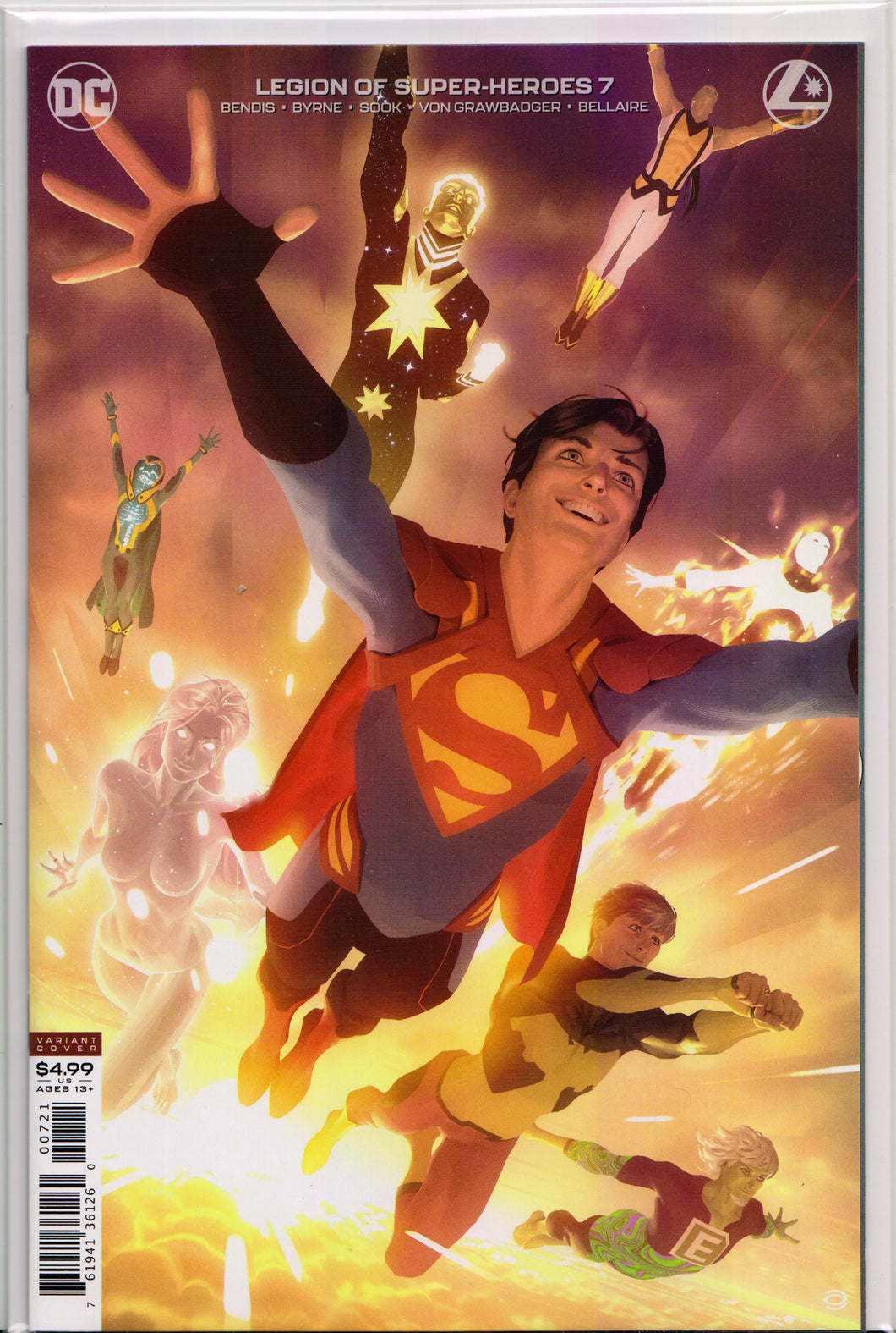 LEGION OF SUPERHEROES #7 (GARNER VARIANT)(GOLD LANTERN) COMIC BOOK ~ DC Comics