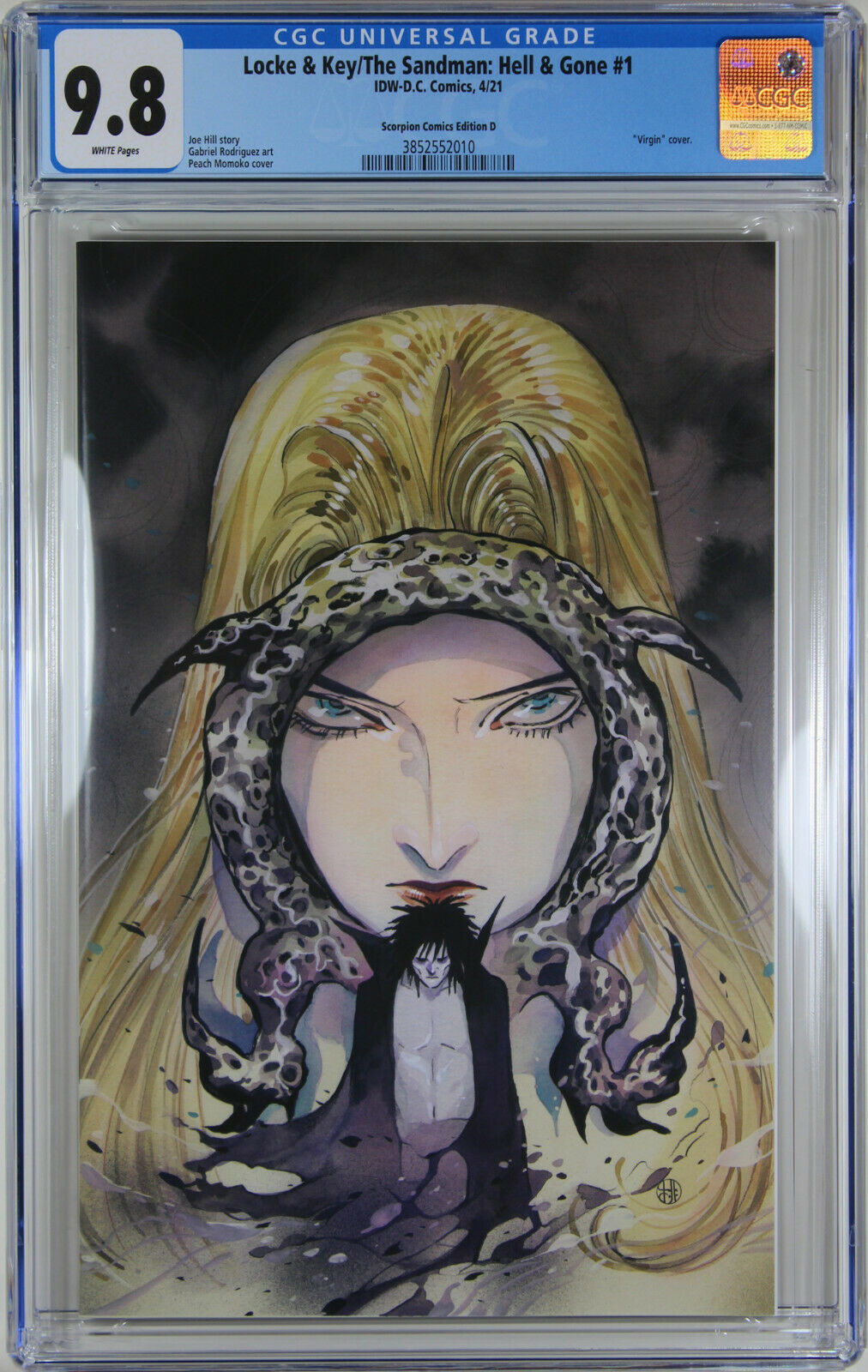 LOCKE & KEY/SANDMAN: HELL & GONE #1 (PEACH MOMOKO EXCLUSIVE VIRGIN VARIANT)(2021) ~ CGC Graded 9.8