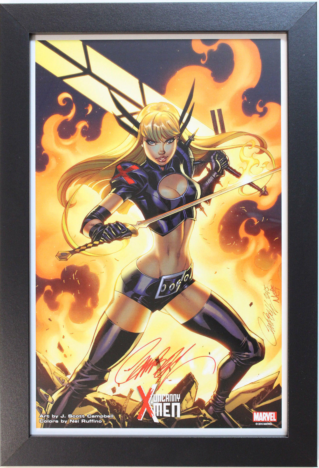 MAGIK ~ EXTRAORDINARY X-MEN VARIANT ART PRINT ~ Signed by J. Scott Campbell