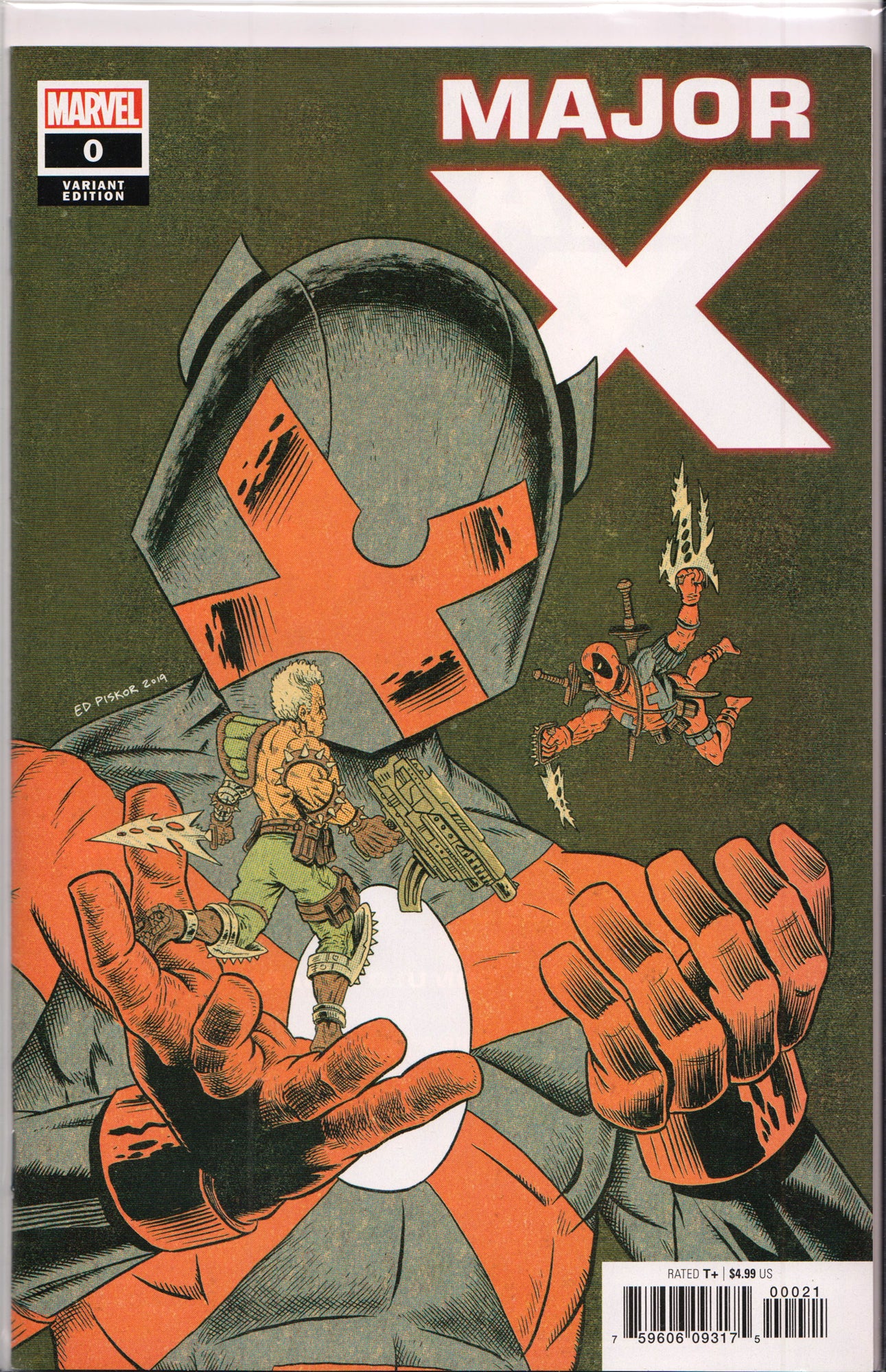 MAJOR X #0 (1ST PRINT)(ED PISKOR VARIANT) COMIC BOOK ~ Rob Liefeld ~ Marvel Comics