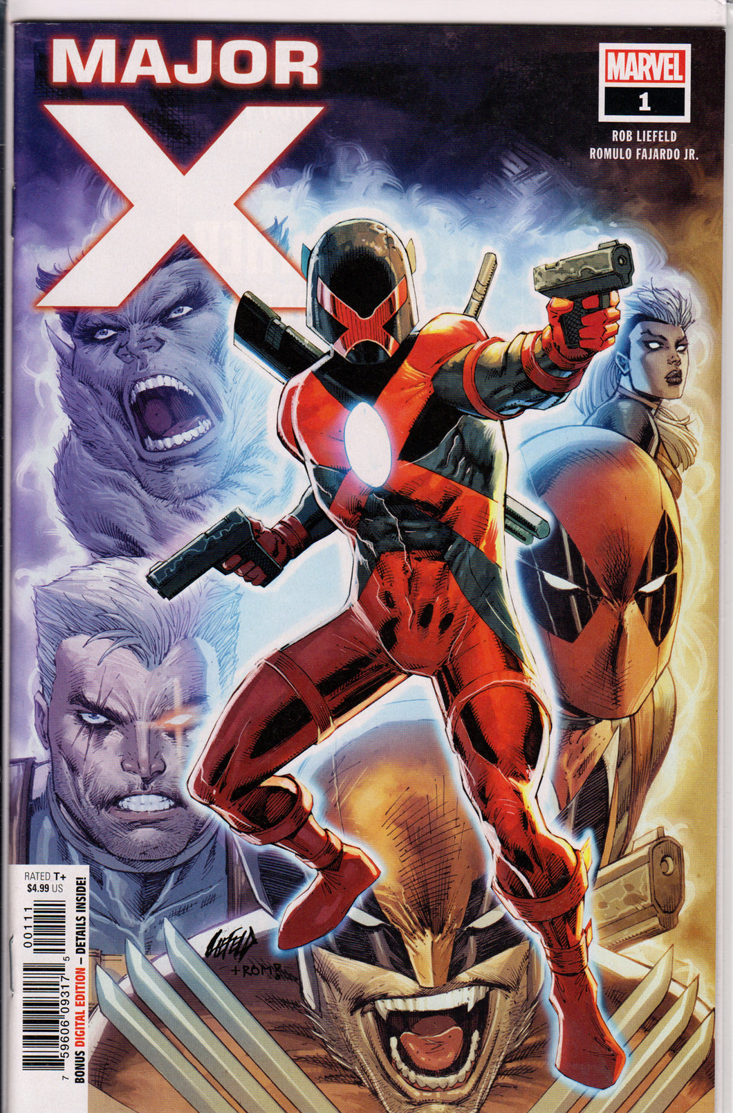MAJOR X #1 (1ST PRINT) COMIC BOOK ~ Rob Liefeld ~ Marvel Comics